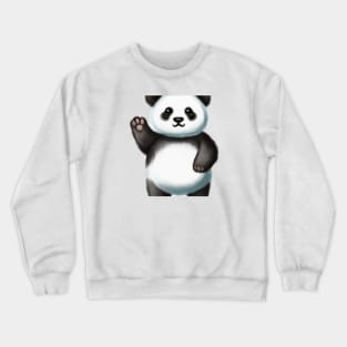 Cute Panda Drawing Crewneck Sweatshirt